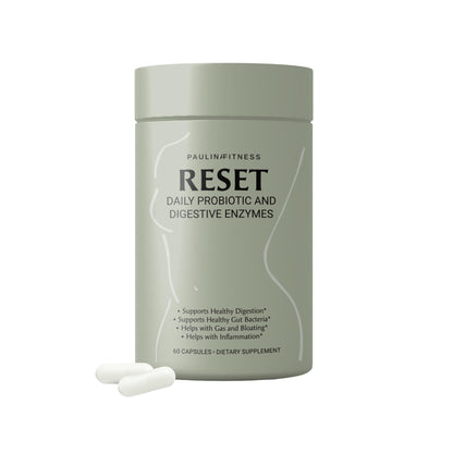 Reset Daily Probiotic + Prebiotic Plant Digestive Enzymes – Advanced Gut Reset for Women