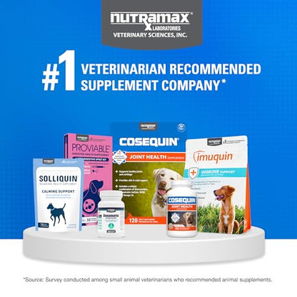 Nutramax Cosequin for Dogs Joint Health Supplement, Contains Glucosamine, Plus Chondroitin, MSM and Omega-3s, Supports Joint and Skin and Coat Health, Soft Chews, 120 Count Nutramax LaboratoriesBuy Supplements Australia