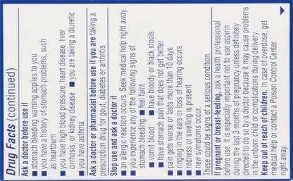 St. Joseph Aspirin Pain Reliever (NSAID) 81mg, Enteric Safety Coated, Adult Low Dose Regimen, 36 ct St. JosephBuy Supplements Australia