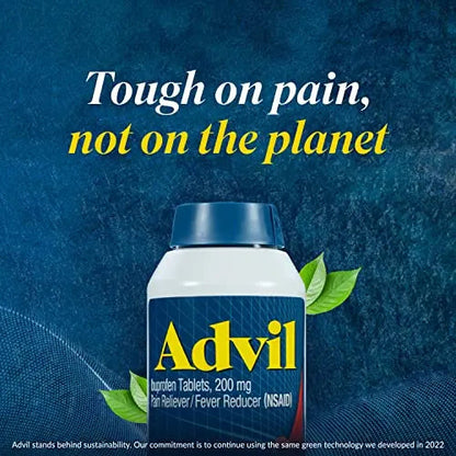 Advil PM Pain Reliever and Nighttime Sleep Aid, Pain Medicine with Ibuprofen for Pain Relief and Diphenhydramine Citrate for A Sleep Aid - 120 Coated Caplets (Pack of 2) AdvilBuy Supplements Australia