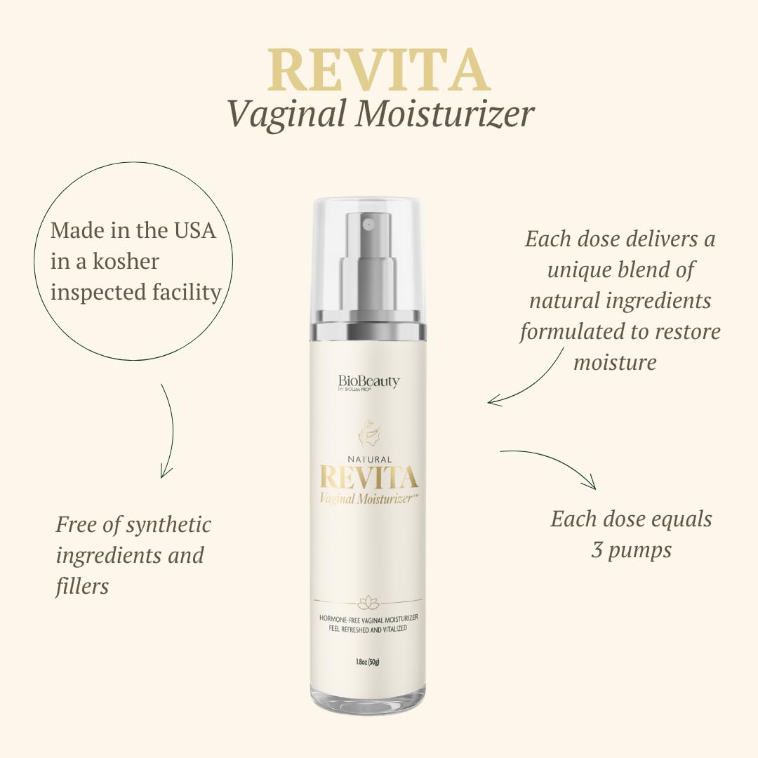 Revita Vaginal Moisturizer Cream, Hormone-Free Vaginal Moisturizer with Shea Butter, Hyaluronic Acid, Cocoa Butter, Vitamin E, Natural Oils & Beeswax - Gentle Hydration for Comfort & Balance, 1.8oz BIOLABS PRO buy supplements Au