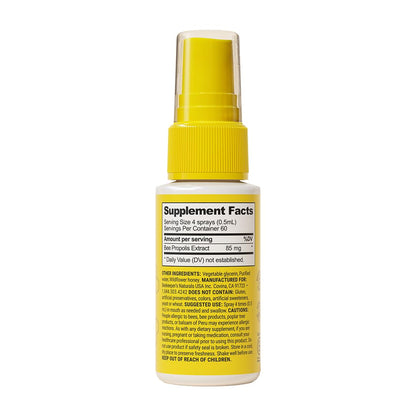 Propolis Throat Spray by Beekeeper's Naturals - 95% Bee Propolis Extract, Natural Immune Support & Sore Throat Relief - Antioxidants, Keto, Paleo, Gluten-Free (1.0 oz)(Pack of 1) Beekeeper's Naturals buy supplements Au
