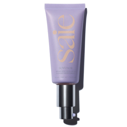 Saie Sunvisor Broad Spectrum Sunscreen Moisturizer SPF 35 - Hydrating Daily Face Sunscreen with 100% Sheer Mineral Zinc Oxide, Hyaluronic Acid + Vitamin C for Radiant, Dewy Skin (1.35 fl oz) SaieBuy Supplements Australia