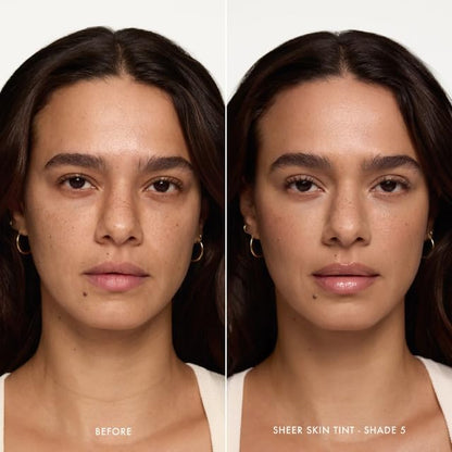 Summer Fridays Sheer Skin Tint - Skin Tint with Hyaluronic Acid - Helps Diminish Uneven Skin Tone - Sheer to Light Coverage - Shade 5 - Medium with Warm Neutral Undertones (1 Fl Oz) Summer FridaysBuy Supplements Australia