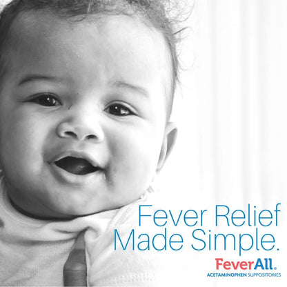 Feverall Infant Acetaminophen Suppositories 6 Rectal Suppositories 80mg Each Pain Reliever/Fever Reducer. Paraben Free, No Artificial Colors or Other preservatives. Ages 6-36 Months (Pack of 2) FeverallBuy Supplements Australia