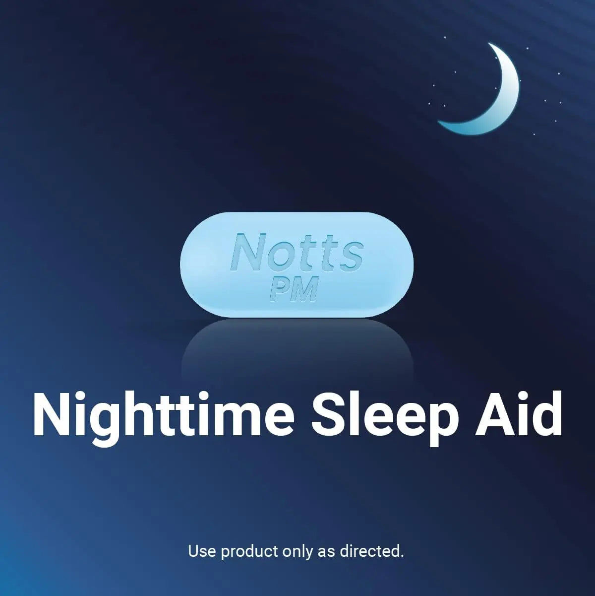 NOTTS PM Extra Strength Pain Relief & Sleep Aid, 500mg Acetaminophen & 25mg Diphenhydramine HCl, 50 Caplets for Nighttime Aches, Headaches & Body Pain, Non-Habit Forming (Pack of 2) NOTTSBuy Supplements Australia