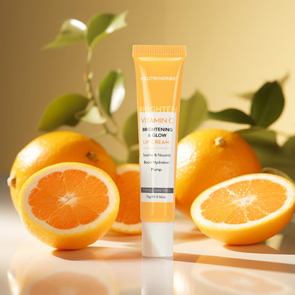 NEUTRIHERBS Lip Cream, Vitamin C Lip Balm to Nourish and Soothes Dry, Cracked Lips