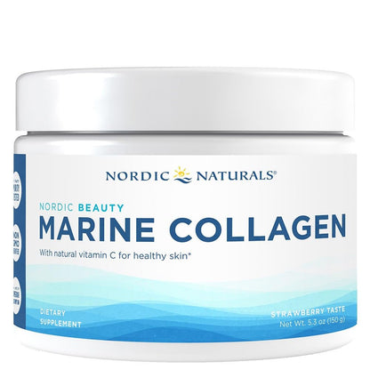 Nordic Naturals Nordic Beauty Marine Collagen Powder, Strawberry - 5.29 Ounces - Collagen Powder Supplement for Healthy Skin, Joints, and Bones, Vitamin C for Antioxidant Support - 30 Servings Nordic Naturals buy supplements Au