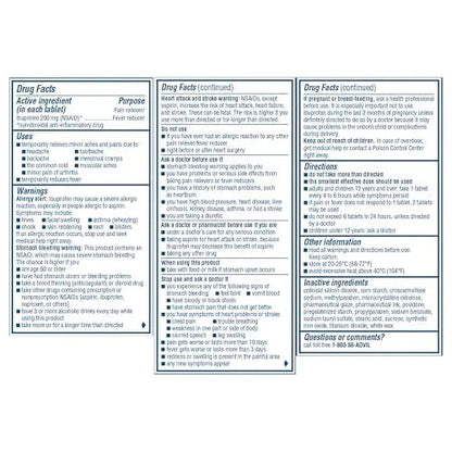 Advil Pain Reliever and Fever Reducer, Pain Relief Medicine with Ibuprofen 200mg for Headache, Backache, Menstrual Pain and Joint Pain Relief - 100 Coated Tablets AdvilBuy Supplements Australia