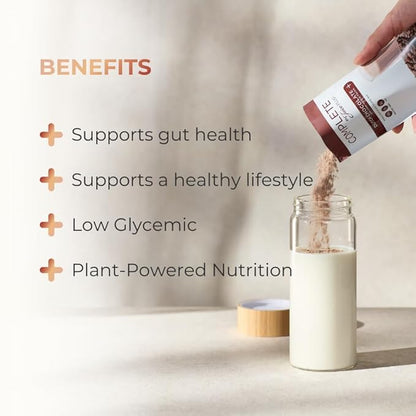 Complete by JuicePlus+ Dutch Chocolate Shakes - Plant-Based Nutrition - Whole Food Based Shake Powder with Protein, Fiber & Prebiotics - 30 Servings (2 Pouches, 15 Servings Each) Juice Plus+ buy supplements Au