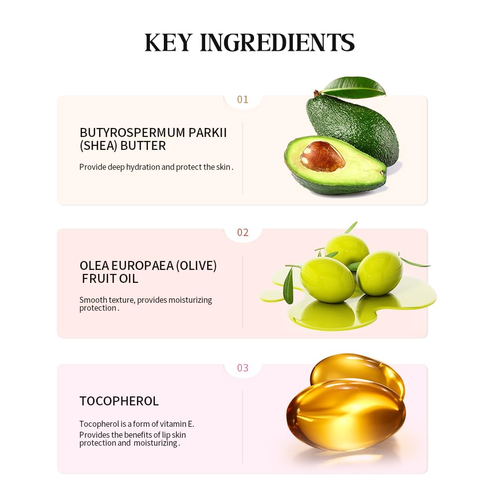 YumSova 4PCS Summer Lip Gloss Lipstick, Containing Natural Oils And Fruit Extracts, Can Soothe And Soften Dry Lips, Keep Moisture For A Long Time, And Is Not Sticky (4PCS) YumSovaBuy Supplements Australia