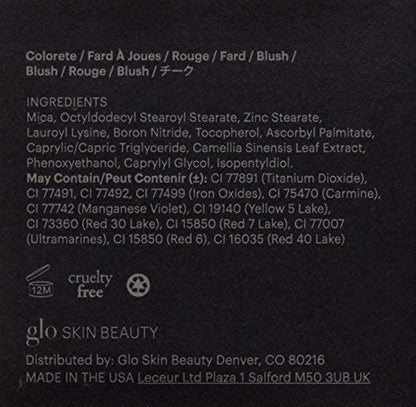 Glo Skin Beauty Blush (Sheer Petal) - Pressed Powder Blush for Cheeks, High Pigment Mineral Face Makeup Creates a Natural, Healthy Glow Glo Skin BeautyBuy Supplements Australia