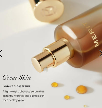 Merité Great Skin Instant Glow Serum, Bi-Phase Lightweight Formula, Hydrating and Plumping with Hyaluronic Acid and Niacinamide Aus HealthcareBuy Supplements Australia