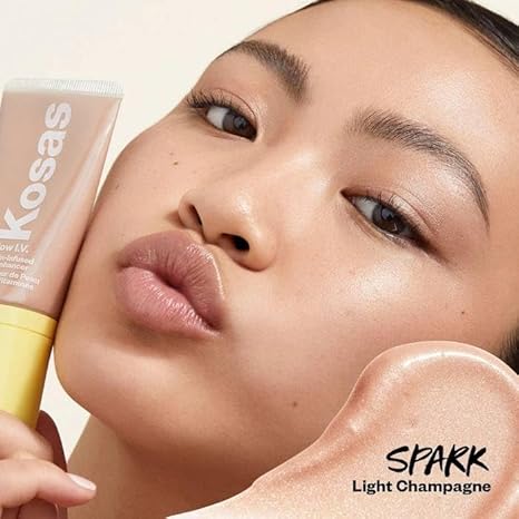 Kosas Glow I.V. - Vitamin-Infused Skin Illuminating Enhancer - Spark. Bonus Premium Korean Sheet Masque with Collagen Kosas buy supplements Au