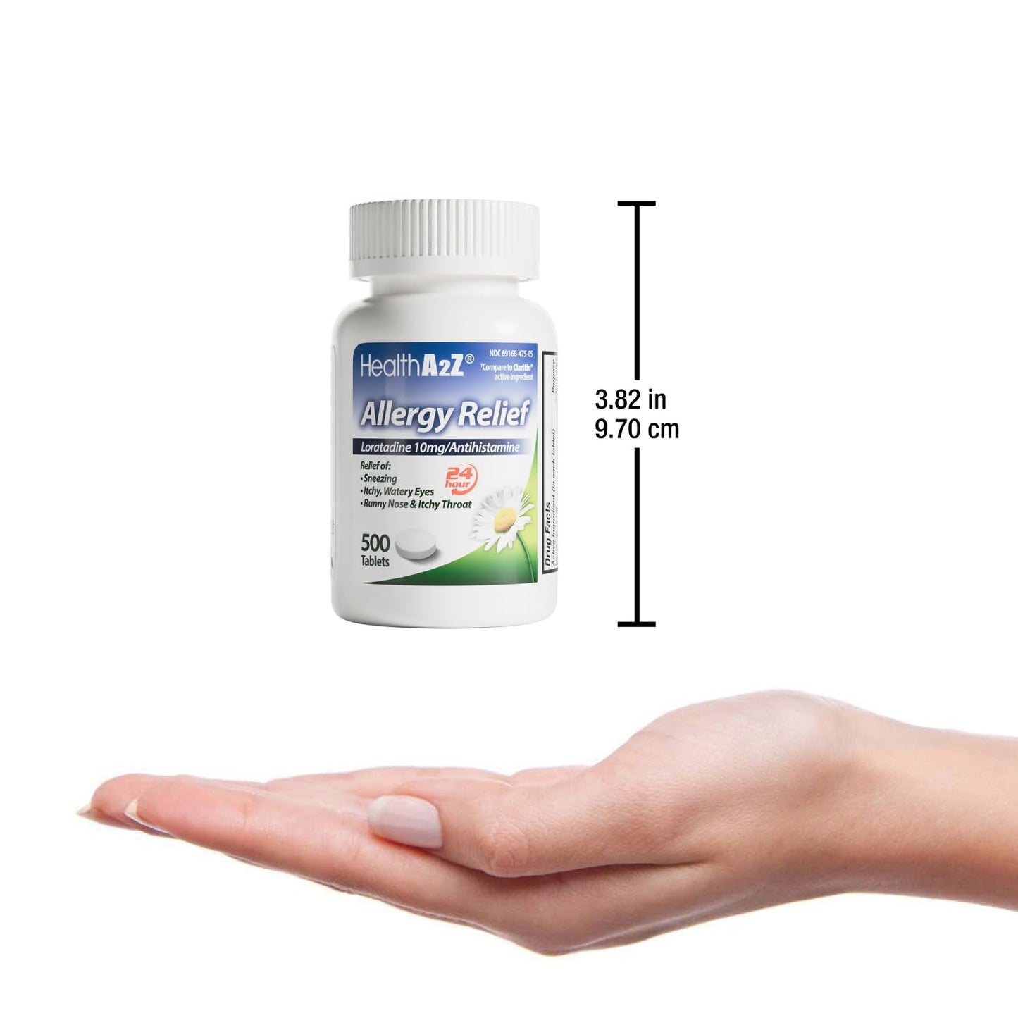 HealthA2Z® Allergy Relief, Loratadine 10mg Antihistamine, 500 Dye Free Tablets, Relief from Itchy Throat, Sneezing, Runny Noses, 24-Hours Allergy Medicine HealthA2Z buy supplements Au