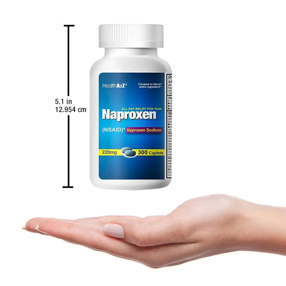 HealthA2Z® Naproxen Sodium 220mg | 300 Caplets | NSAID | Pain Reliever & Fever Reducer HealthA2ZBuy Supplements Australia