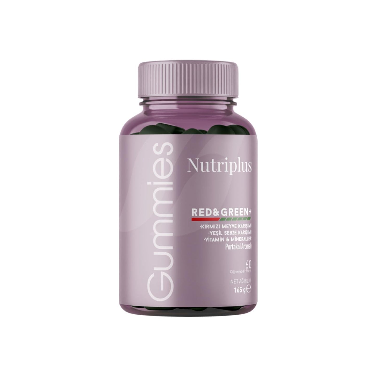FARMASi Nutriplus Jelly Vitamins Red + Green, 60 pcs - Antioxidant-Rich Vegan Multivitamin Supplement with Fruits and Vegetables Essential Vitamins Immune Support Energy Boost, Skin Hair Nail Health FARMASiBuy Supplements Australia