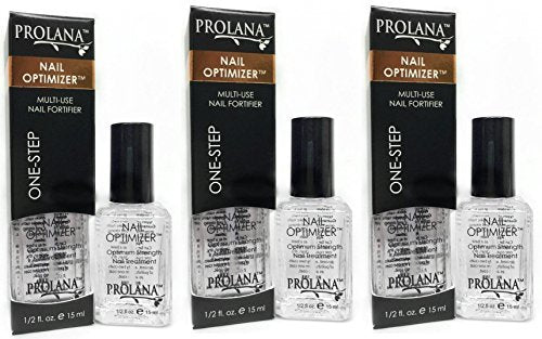 Prolana Nail Optimizer, Extra Strong Nail Strengthener Base Coat for Weak and Damaged Nails, Nail Growth & Prevents Nails from Peeling, Brittle Nails