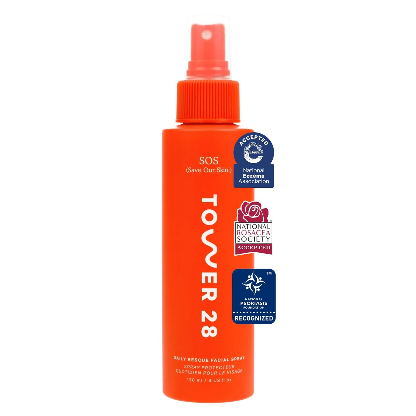 Tower 28 SOS Daily Rescue Facial Spray - Hypochlorous Acid Spray to Help Reduce Redness, Calm Irritation + Alleviate Flare-Ups - Soothing + Purifying Face Toner - Everyday Skin Care Essential (4 oz) Tower 28Buy Supplements Australia