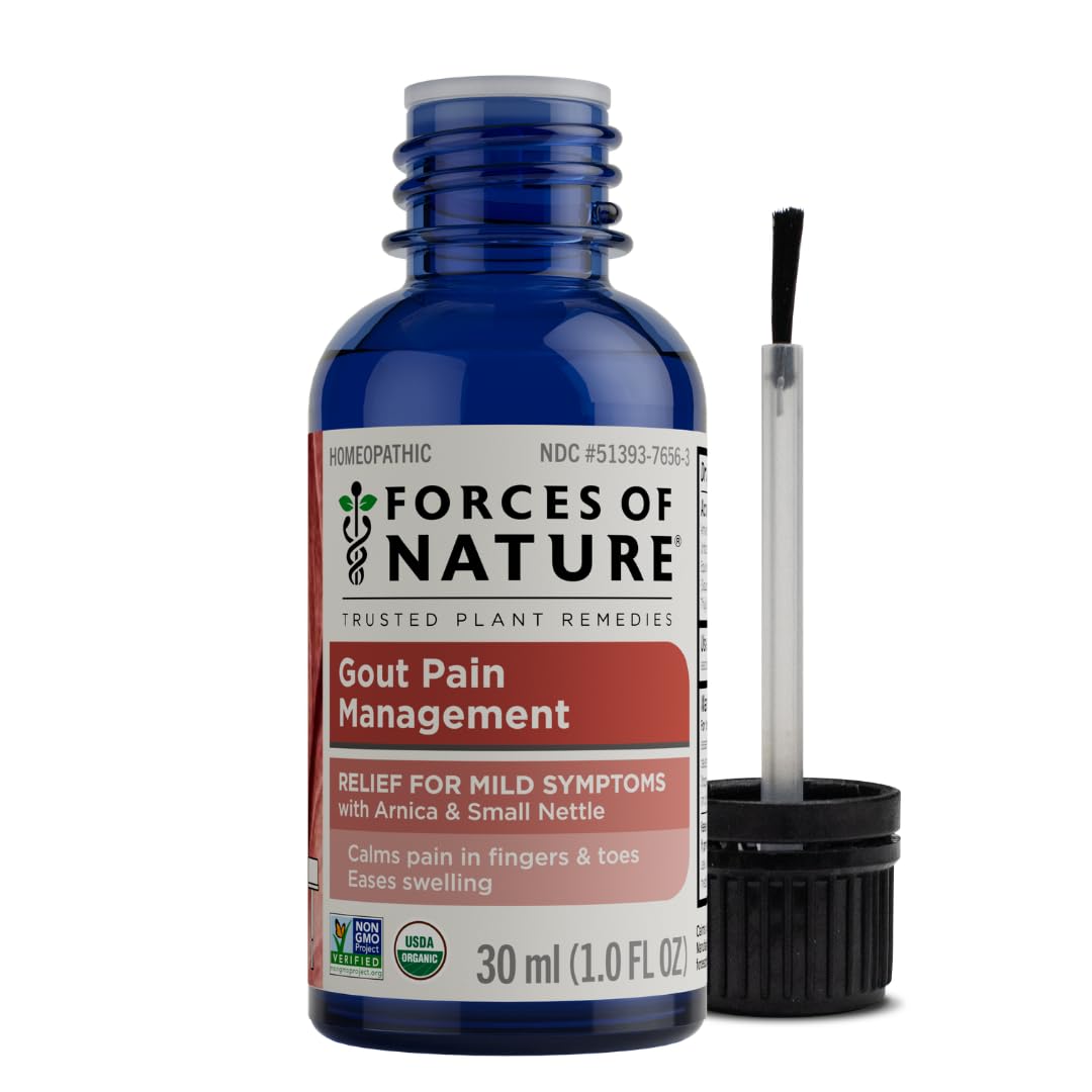 Forces of Nature Natural Organic Gout Relief for Feet, Toes, Hands, Joints, Topical Rollerball, Fast Acting Support for Inflammation, Discomfort, and Burning Pain, Non-GMO, 1 Fl Oz Forces of NatureBuy Supplements Australia