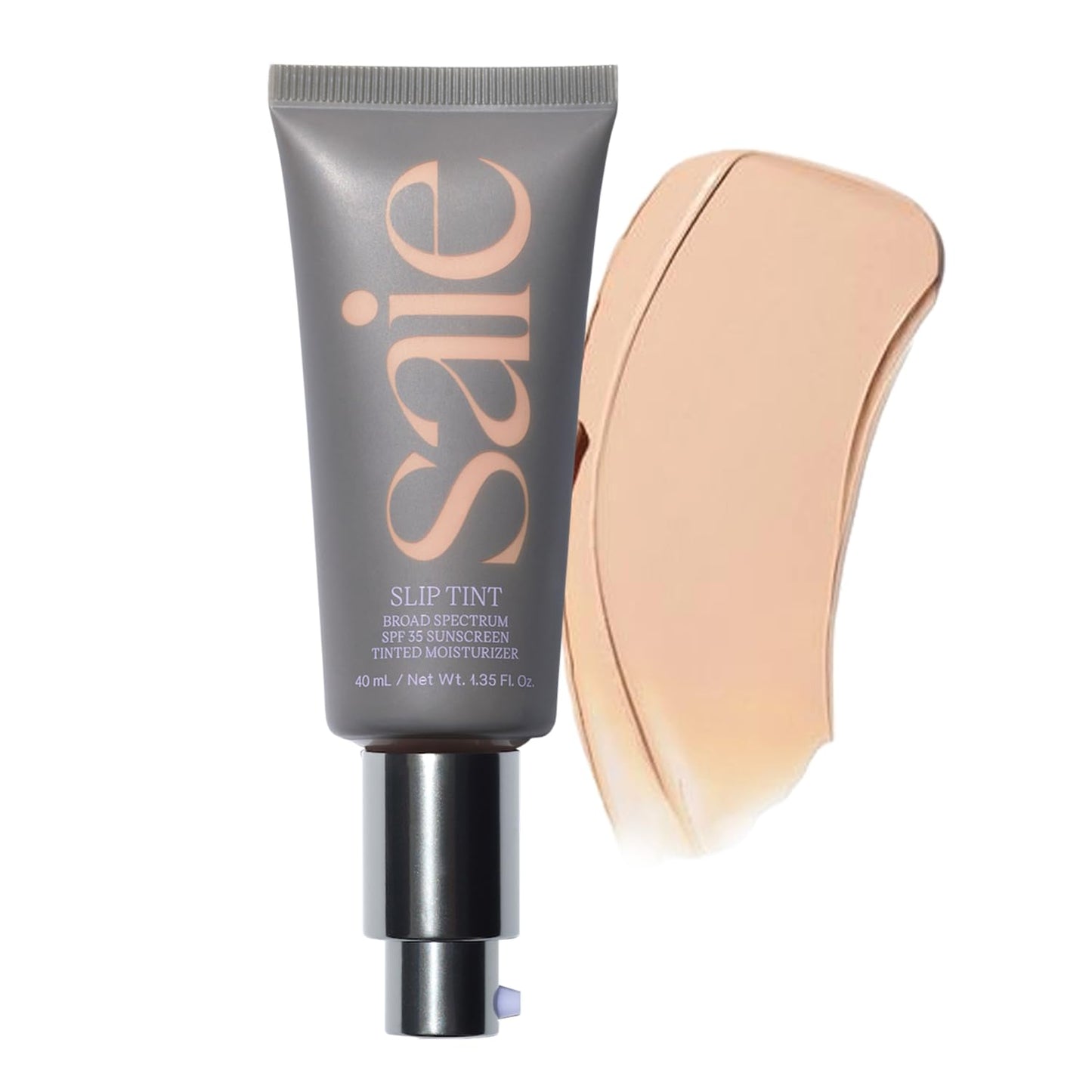 Saie Slip Tint Tinted Moisturizer with SPF 35 - Light Coverage, Glowy Skin Tint & Mineral Sunscreen for Face with Hydrating Hyaluronic Acid - Summer Makeup Essential - Shade Three (1.35 oz) SaieBuy Supplements Australia