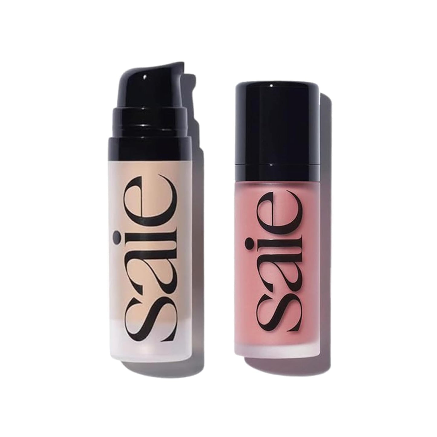 Saie Dewy Glow Duo - Dew Liquid Blush Lady (.40 oz), Mini Glowy Super Gel Warmglow (.5 oz) - Radiant Cheek Tint & Illuminating Primer for a Natural, Lit-From-Within Finish SaieBuy Supplements Australia