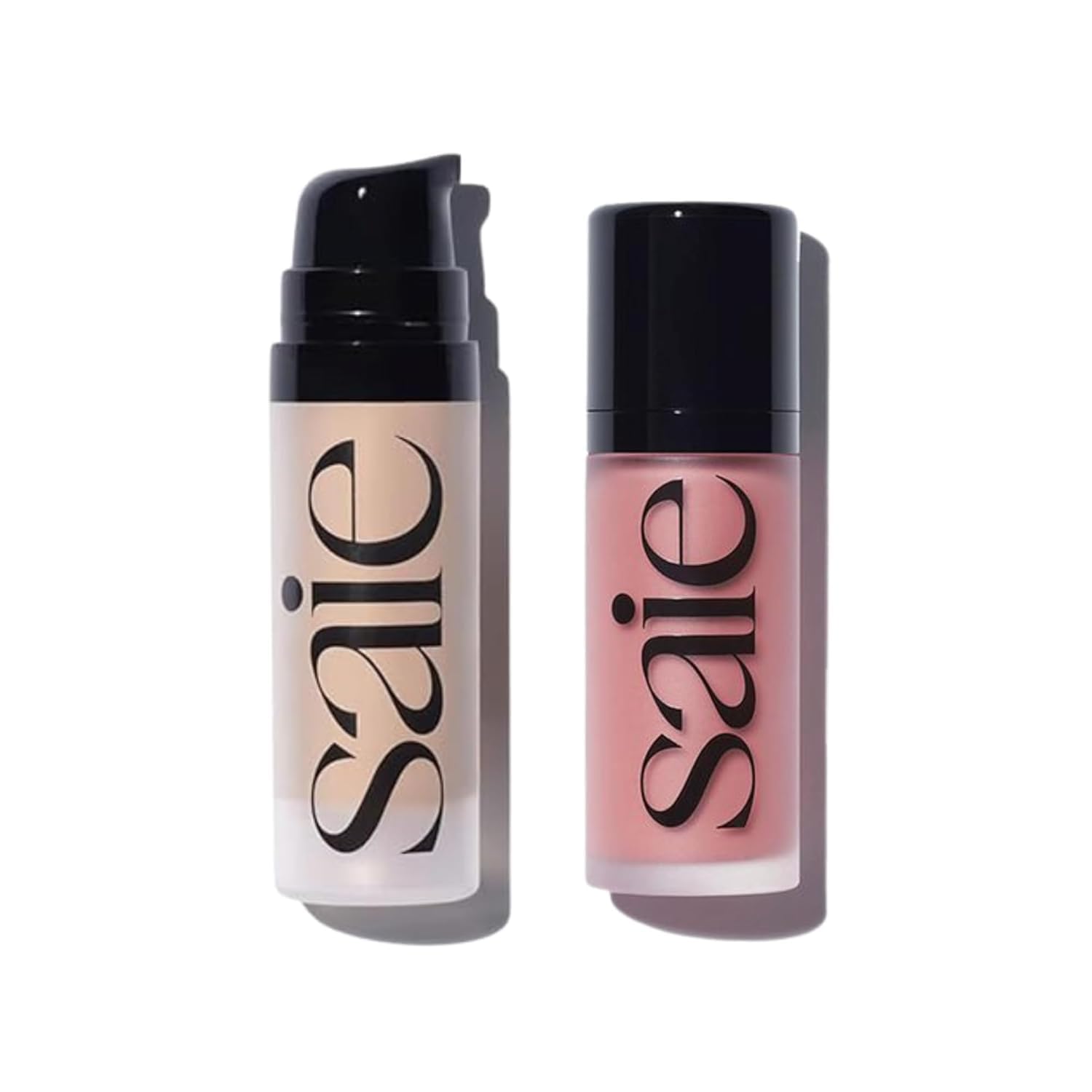 Saie Dewy Glow Duo - Dew Liquid Blush Lady (.40 oz), Mini Glowy Super Gel Warmglow (.5 oz) - Radiant Cheek Tint & Illuminating Primer for a Natural, Lit-From-Within Finish SaieBuy Supplements Australia