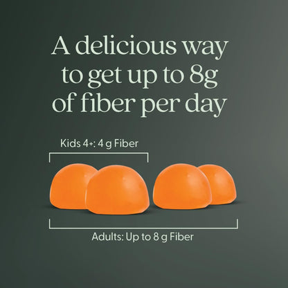 New Chapter Organic Fiber Gummies for Adults & Kids (Age 4+), Plant-Based Prebiotic Fiber for Digestive Health, Vegan, Non-GMO, USDA Organic