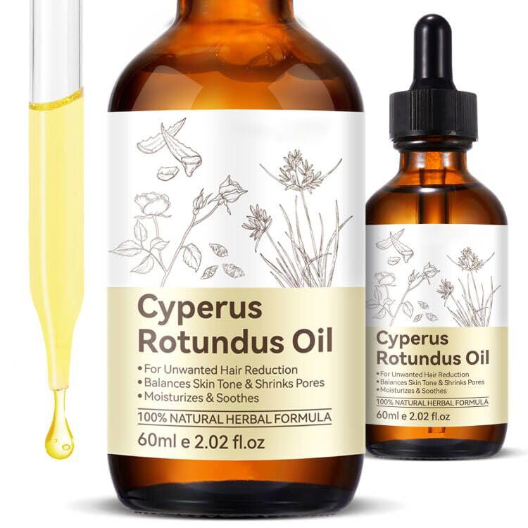 Cyperus Rotundus Oil, Natural for Reducing Body Hair Growth, Cyperus Rotundus Oil for Hair