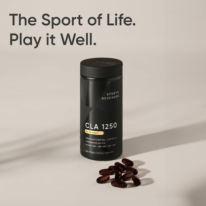Sports Research CLA - 1250mg with Active Conjugated Linoleic Acid for Men and Women | Non-GMO, Soy & Gluten Free - 95% (180 Softgels)… Sports Research buy supplements Au