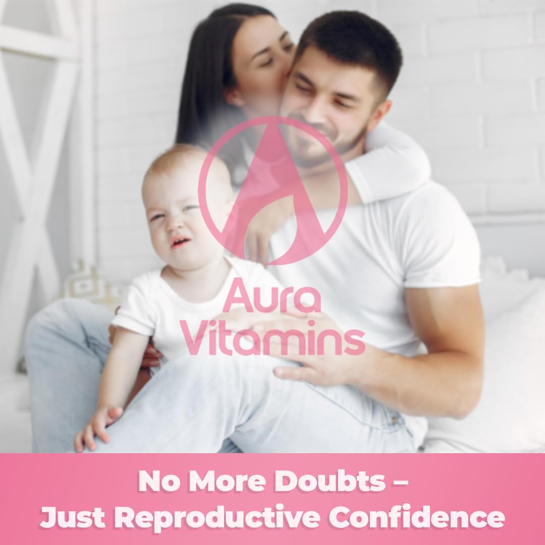 Fertili-t Female (90 Caps) Natural Fertility Support, Hormonal Balance & Prenatal Vitamins for Women, Conception Support, Natural Fertility Supplement with Aguaje & Red Maca (30-Day Supply) (1) AURA VITAMINS buy supplements Au