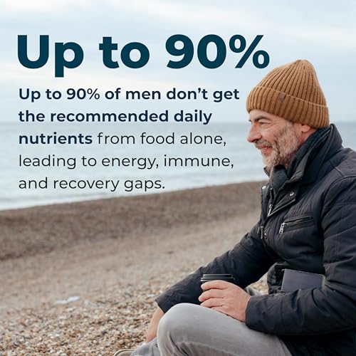 LifeSeasons Men's Multivitamin – High Potency with 21 Vitamins & Minerals, PureWay-C®, NAD+, Active B-Vitamins, TRAACS® Chelates, enXtra® for Energy, Probiotics & Mushrooms – 120 Veg Capsules LifeSeasons buy supplements Au