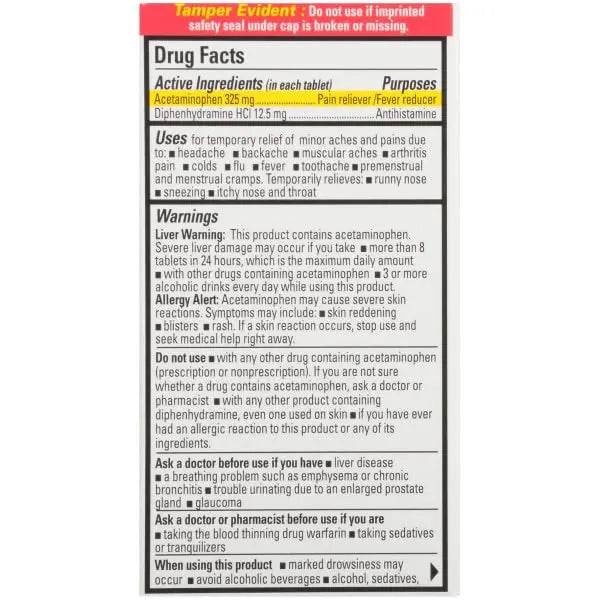 Percogesic Original Pain Relief | Aspirin Free Fast Acting Relief | 90 Coated Caplets (4 Pack) PercogesicBuy Supplements Australia