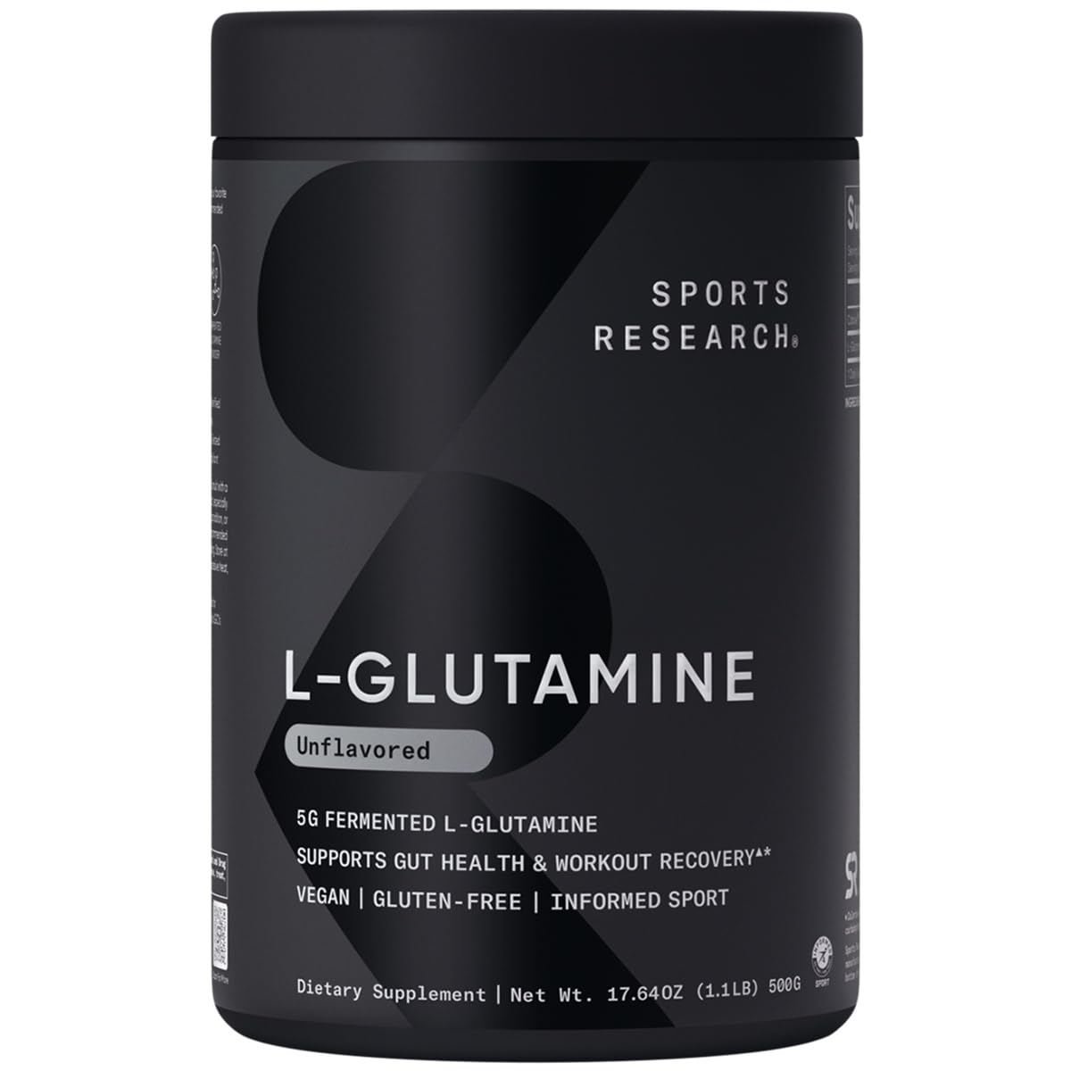 Sports Research L-Glutamine - Workout Recovery, Immune Health & Gut Health Support - 5 G Per Serving - 17.64 Oz Sports Research buy supplements Au