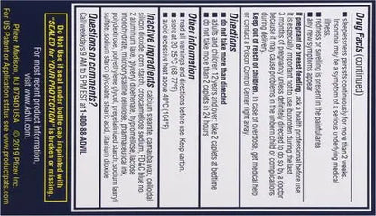 Advil PM Pain Reliever and Nighttime Sleep Aid, Pain Medicine with Ibuprofen for Pain Relief and Diphenhydramine Citrate for A Sleep Aid - 120 Coated Caplets (Pack of 2) AdvilBuy Supplements Australia