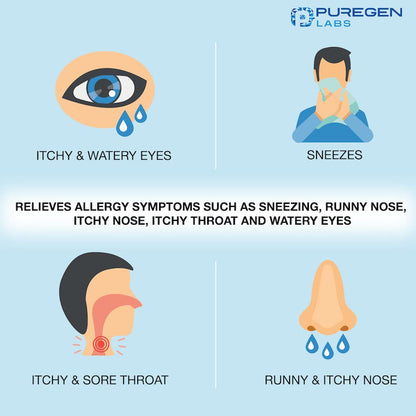 Puregen Labs Allergy Relief, Loratadine 10mg, 100 Tablets – 24 Hour Non-Drowsy Antihistamine Allergy Medicine for Runny Nose, Sneezing, Itchy, Watery Eyes P Puregen Labs buy supplements Au