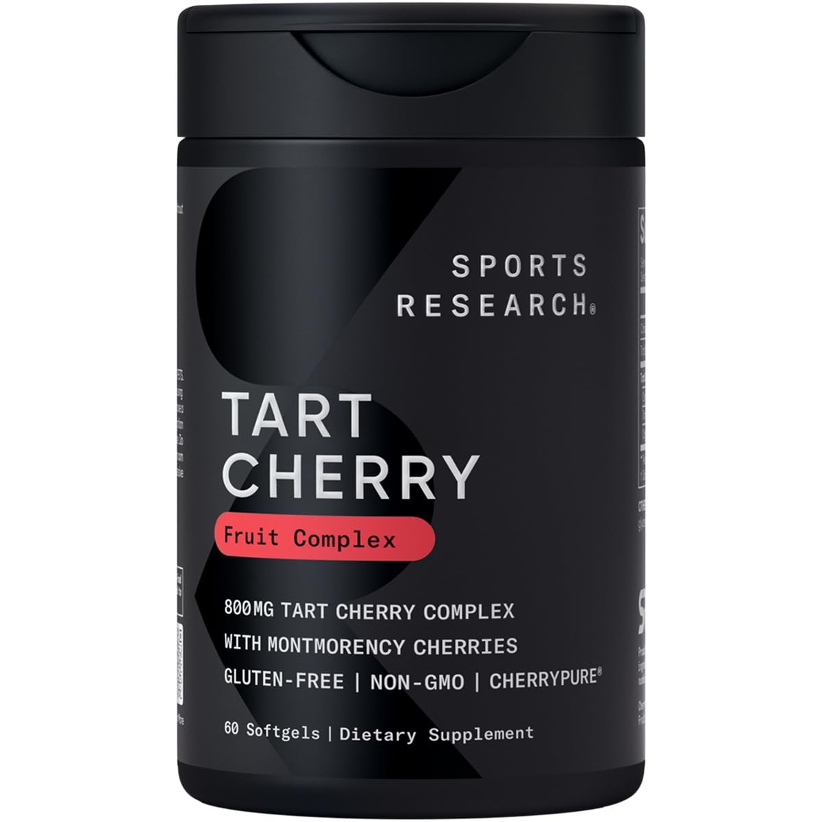 Sports Research Tart Cherry Capsules - Made from Montmorency Tart Cherries - Non-GMO & Gluten Free - 60 Liquid Softgels Sports Research buy supplements Au