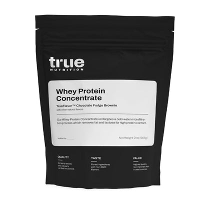 True Nutrition Whey Protein Concentrate Powder - 24g Complete Whey Protein per Serving - High Leucine, Full Amino Acid Profile - Gluten Free, Soy Free, Vegetarian - Chocolate Fudge Brownie - 2lb True Nutrition buy supplements Au