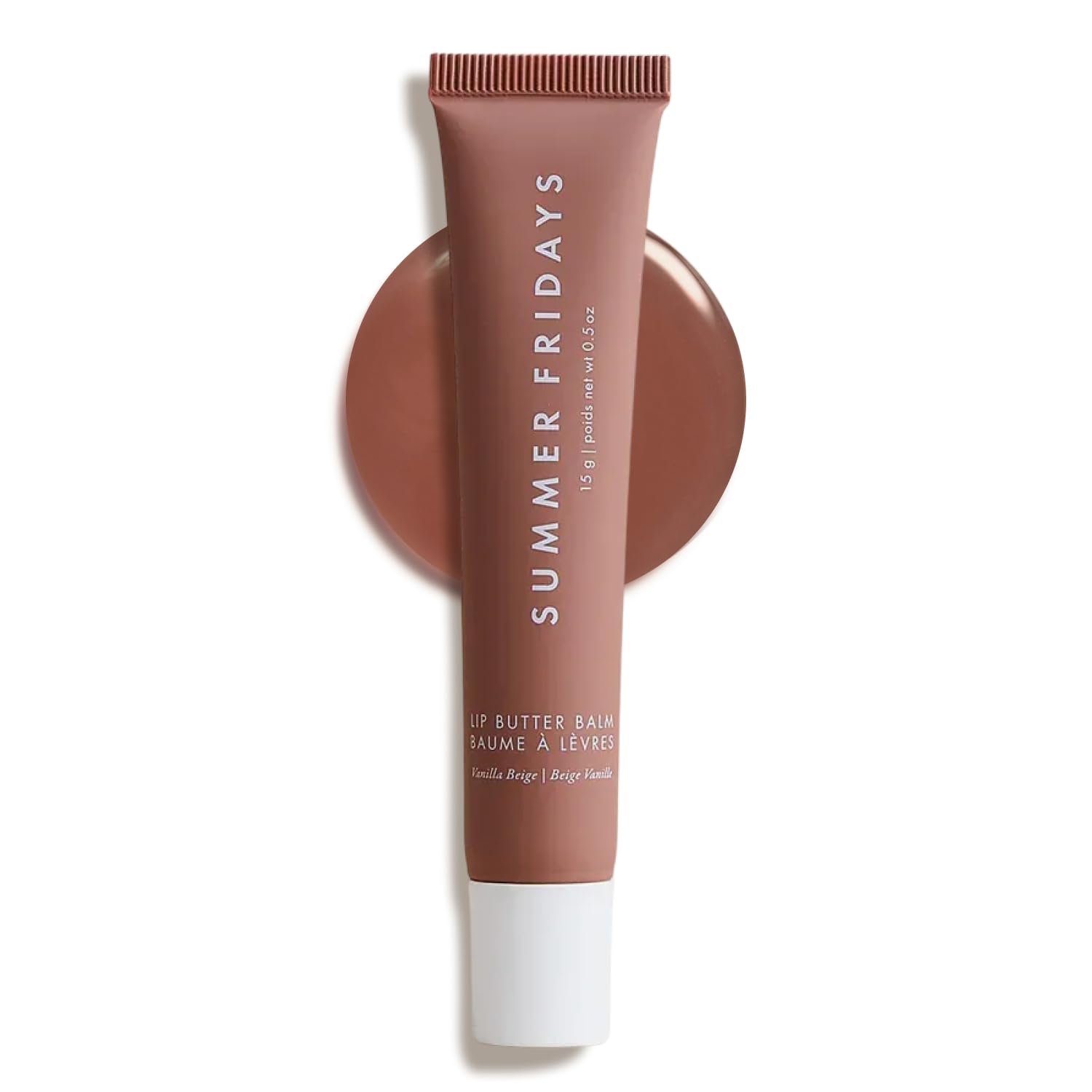 Summer Fridays Tinted Lip Butter Balm - Conditioning Vegan Lip Balm for Instant Moisture, Shine & Hydration - Sheer-Tinted, Soothing Skincare - Vanilla Beige (.5 Oz) Summer FridaysBuy Supplements Australia