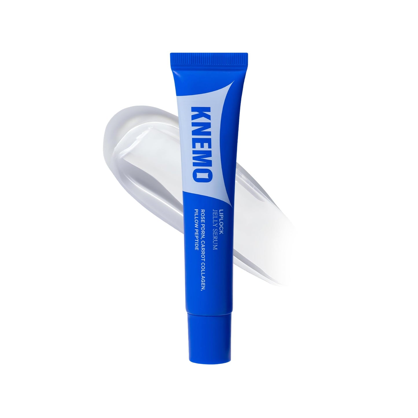 KNEMO LipLock Jelly Serum for Dry Lips, Long-Lasting, Hydrating, Plumping, Glossy Mask with Rose PDRN, Carrot Collagen, Pillow Peptide, Moisturizing Tinted Lip Balm. (Crystal Clear) KNEMOBuy Supplements Australia