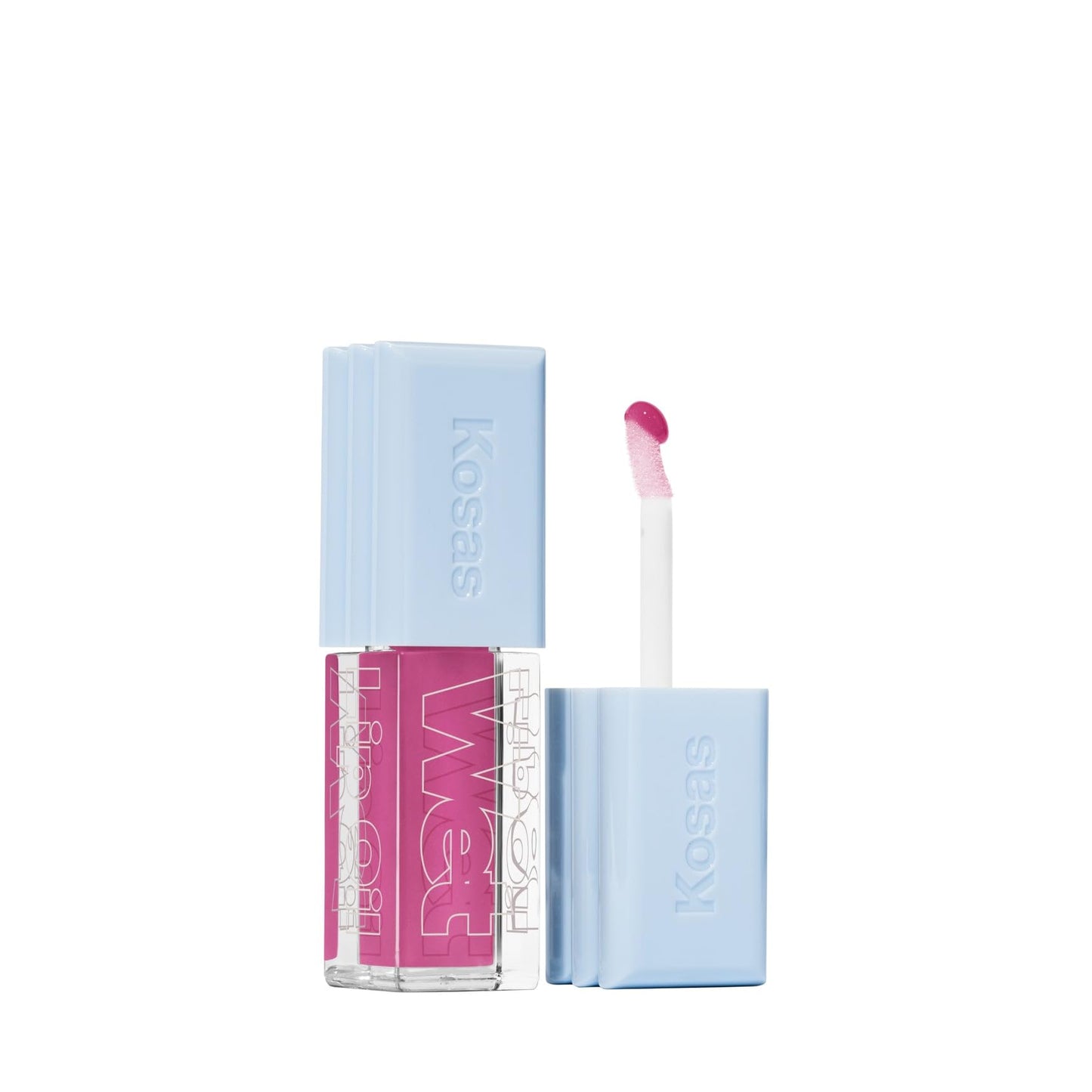 Kosas Wet Lip Oil Gloss – Plumping Peptide Lip Treatment Gloss in Sheer Pinkish Lavender, Hydrating with Hyaluronic Acid, Peptides & Plant Oils, Non-Sticky, Vegan, Clean Beauty (Grapesicle) 0.15 oz Kosas buy supplements Au