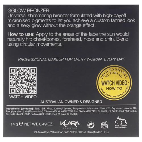 G Glow Bronzer by Klara for Women - 0.49 oz Bronzer Klara CosmeticsBuy Supplements Australia