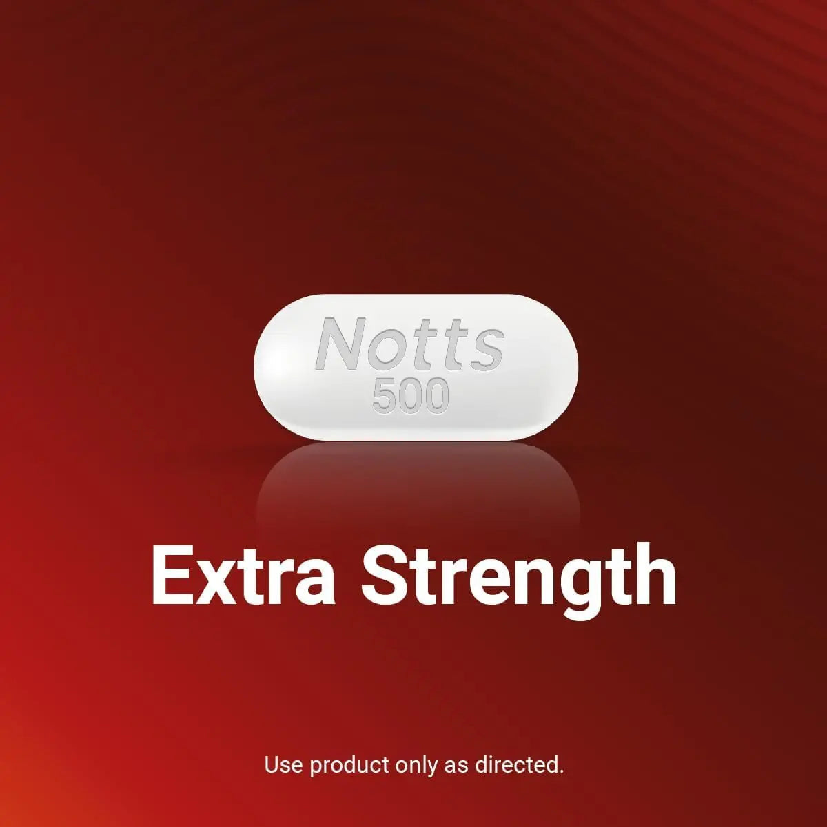 NOTTS Extra Strength 500 mg Caplets with Acetaminophen, Pain Reliever and Fever Reducer for Headache, Backache and Toothache, 100 Count NOTTSBuy Supplements Australia
