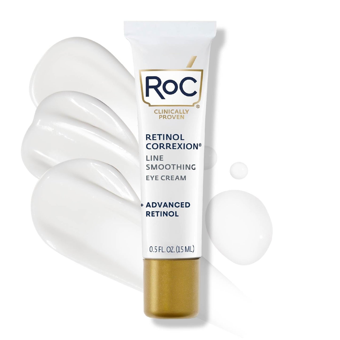 RoC Retinol Correxion Under Eye Cream for Dark Circles & Puffiness, Daily Wrinkle Cream