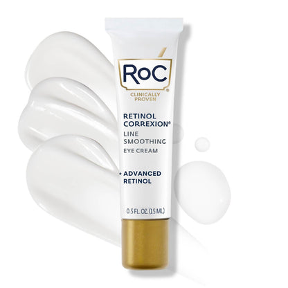 RoC Retinol Correxion Under Eye Cream for Dark Circles & Puffiness, Daily Wrinkle Cream