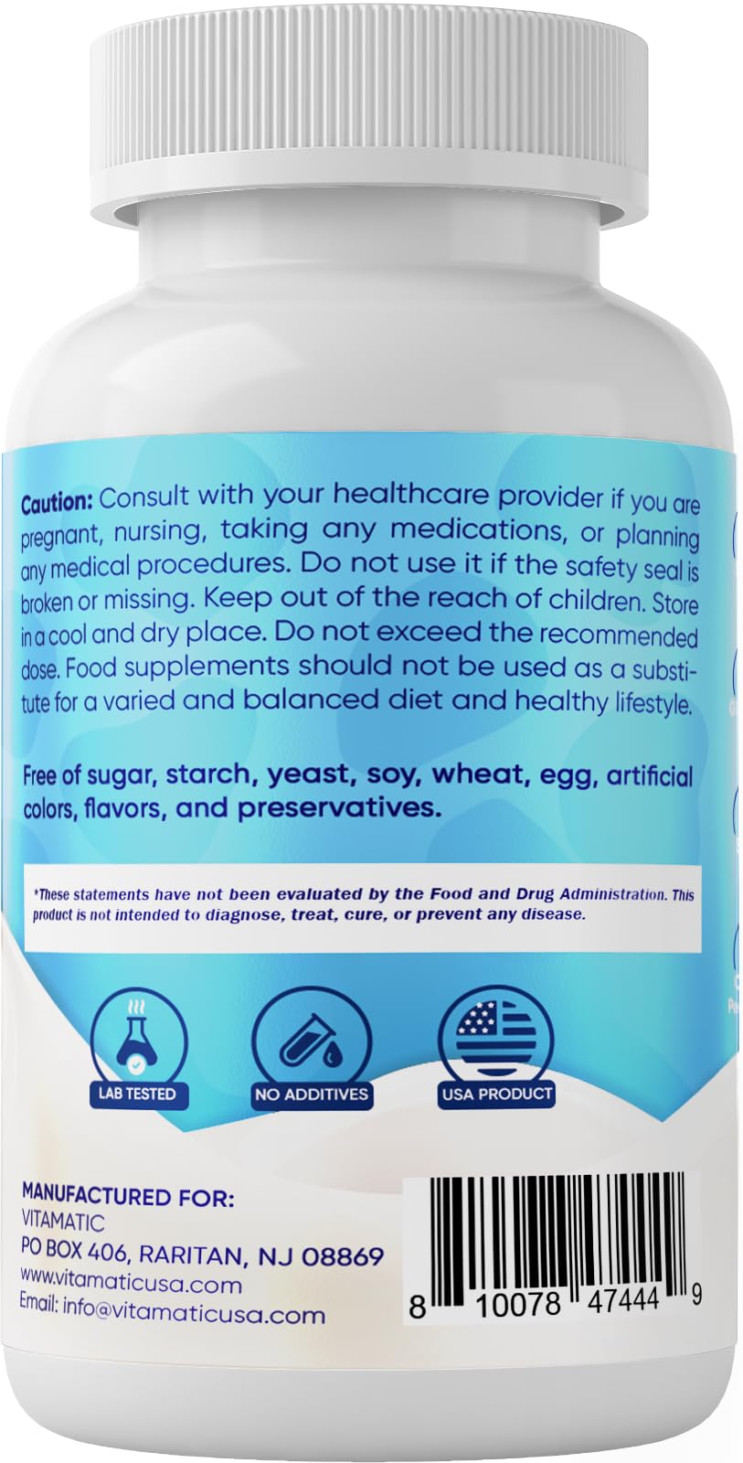 Vitamatic Bovine Colostrum Supplement 1000 mg per Serving - 50% Highest IgG - Supplement for Gut Health, Hair Growth, Beauty, Muscle Recovery, & Immune Support - 120 Capsules - 2 Pack VitamaticBuy Supplements Australia