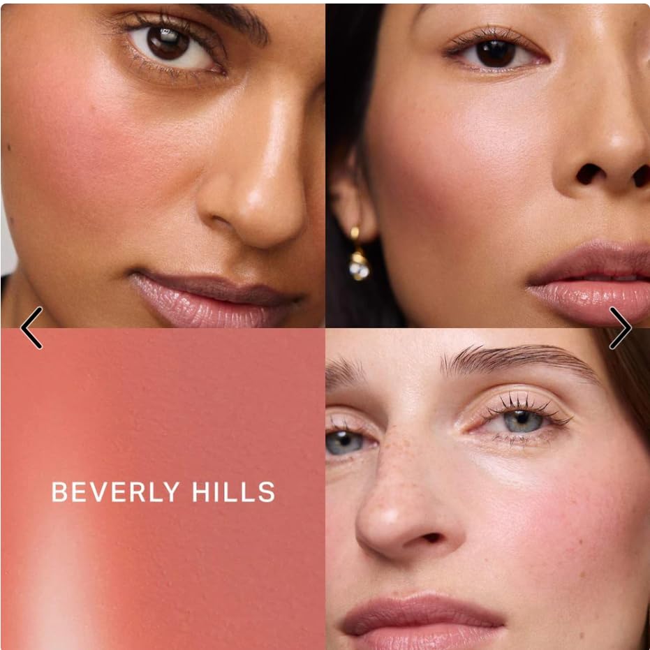Merité Beverly Hills Cream Blush, Lightweight Buildable Color Balm with Vitamin E for Cheeks and Lips Flush Balm Cream Blush (0.31oz) (Beverly Hills - soft peach) GenericBuy Supplements Australia