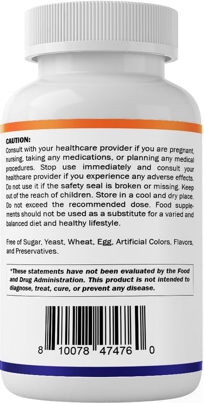 Vitamatic Lithium Orotate 20mg, 90 Capsules - Veggie Caps, Non-GMO, Gluten Free