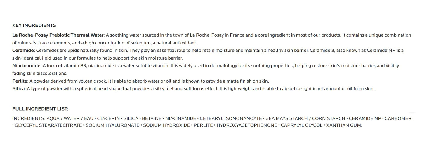 La Roche-Posay Toleriane Double Repair Matte Face Moisturizer, Daily Moisturizer For Oily Skin