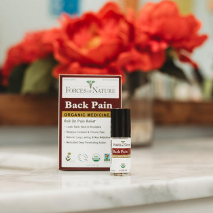 Forces of Nature Natural, Organic Back Pain Relief, w/Arnica & St John's Wort, Fast Acting Anti-Inflammatory Topical Muscle Soother for Lower Back, Sciatica, Neck, Non-GMO, Cruelty-Free, 0.14 Fl Oz Forces of NatureBuy Supplements Australia